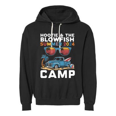 Small The Blowfish Summer 2024 Camping With Trucks Garment-Dyed Fleece Hoodie