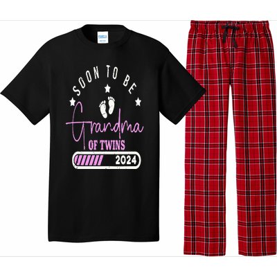 Soon to be Grandma of Twins 2024 For Pregnancy Announcement Pajama Set