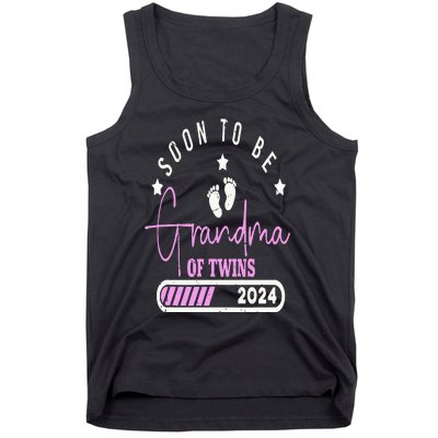 Soon to be Grandma of Twins 2024 For Pregnancy Announcement Tank Top