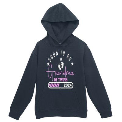 Soon to be Grandma of Twins 2024 For Pregnancy Announcement Urban Pullover Hoodie