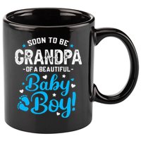 Soon To Be Grandpa Of A Baby Promoted to Grandpa 11oz C Handle Ceramic Mug