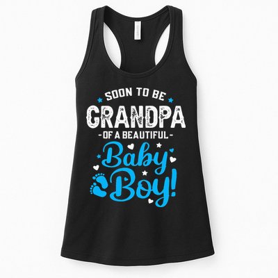 Soon To Be Grandpa Of A Baby Promoted to Grandpa Womens Tank Top