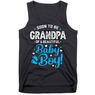 Soon To Be Grandpa Of A Baby Promoted to Grandpa Tank Top