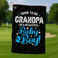 Soon To Be Grandpa Of A Baby Promoted to Grandpa Golf Towel