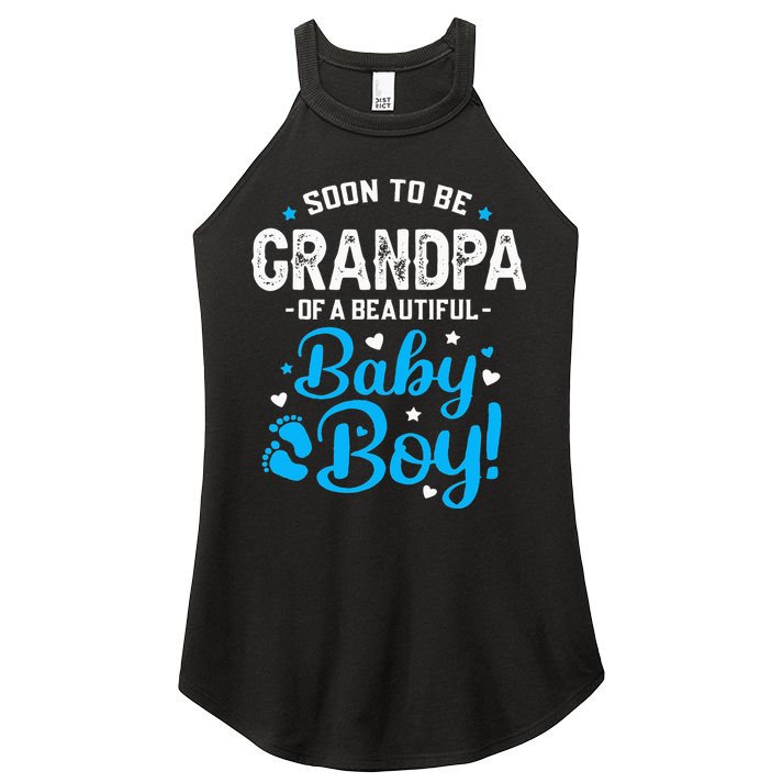 Soon To Be Grandpa Of A Baby Promoted to Grandpa Women's Perfect Tri Rocker Tank