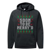 Soon To Be MerryD Engaged Couples Matching Ugly Christmas Performance Fleece Hoodie