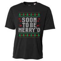 Soon To Be MerryD Engaged Couples Matching Ugly Christmas Cooling Performance Crew T-Shirt