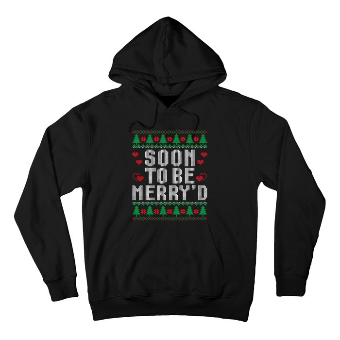 Soon To Be MerryD Engaged Couples Matching Ugly Christmas Hoodie