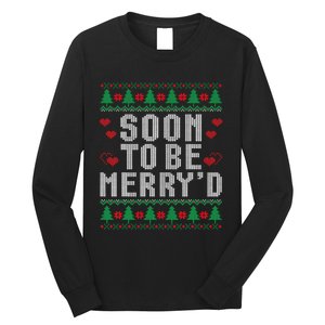 Soon To Be MerryD Engaged Couples Matching Ugly Christmas Long Sleeve Shirt