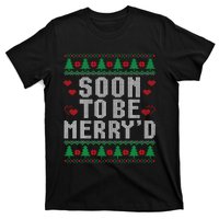 Soon To Be MerryD Engaged Couples Matching Ugly Christmas T-Shirt