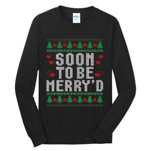 Soon To Be MerryD Engaged Couples Matching Ugly Christmas Tall Long Sleeve T-Shirt