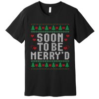 Soon To Be MerryD Engaged Couples Matching Ugly Christmas Premium T-Shirt