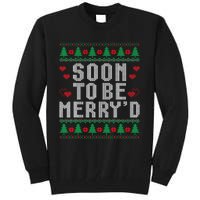 Soon To Be MerryD Engaged Couples Matching Ugly Christmas Tall Sweatshirt