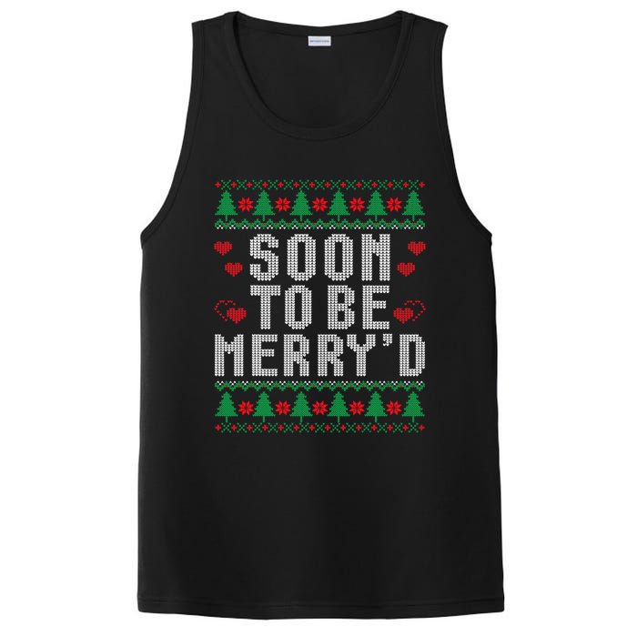 Soon To Be MerryD Engaged Couples Matching Ugly Christmas PosiCharge Competitor Tank