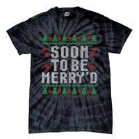 Soon To Be MerryD Engaged Couples Matching Ugly Christmas Tie-Dye T-Shirt