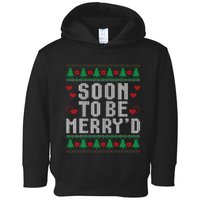 Soon To Be MerryD Engaged Couples Matching Ugly Christmas Toddler Hoodie