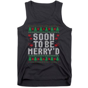 Soon To Be MerryD Engaged Couples Matching Ugly Christmas Tank Top