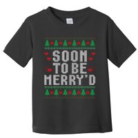 Soon To Be MerryD Engaged Couples Matching Ugly Christmas Toddler T-Shirt