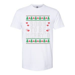 Soon To Be MerryD Engaged Couples Matching Ugly Christmas Softstyle CVC T-Shirt