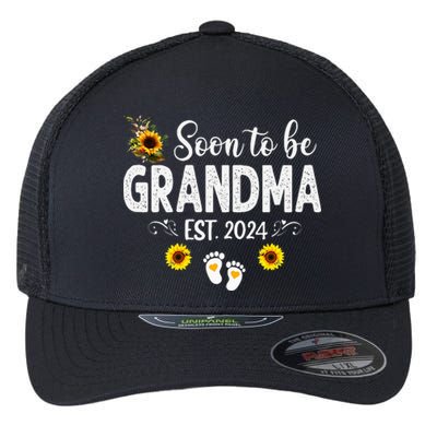 Soon to be Grandma 2024 Mother's Day For New Grandma Flexfit Unipanel Trucker Cap