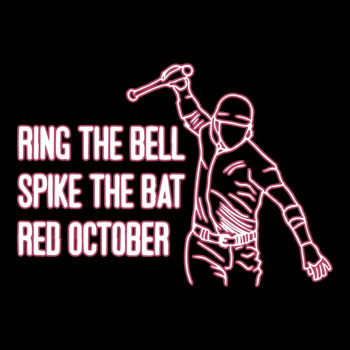 Spike The Bat Red October Drawstring Bag