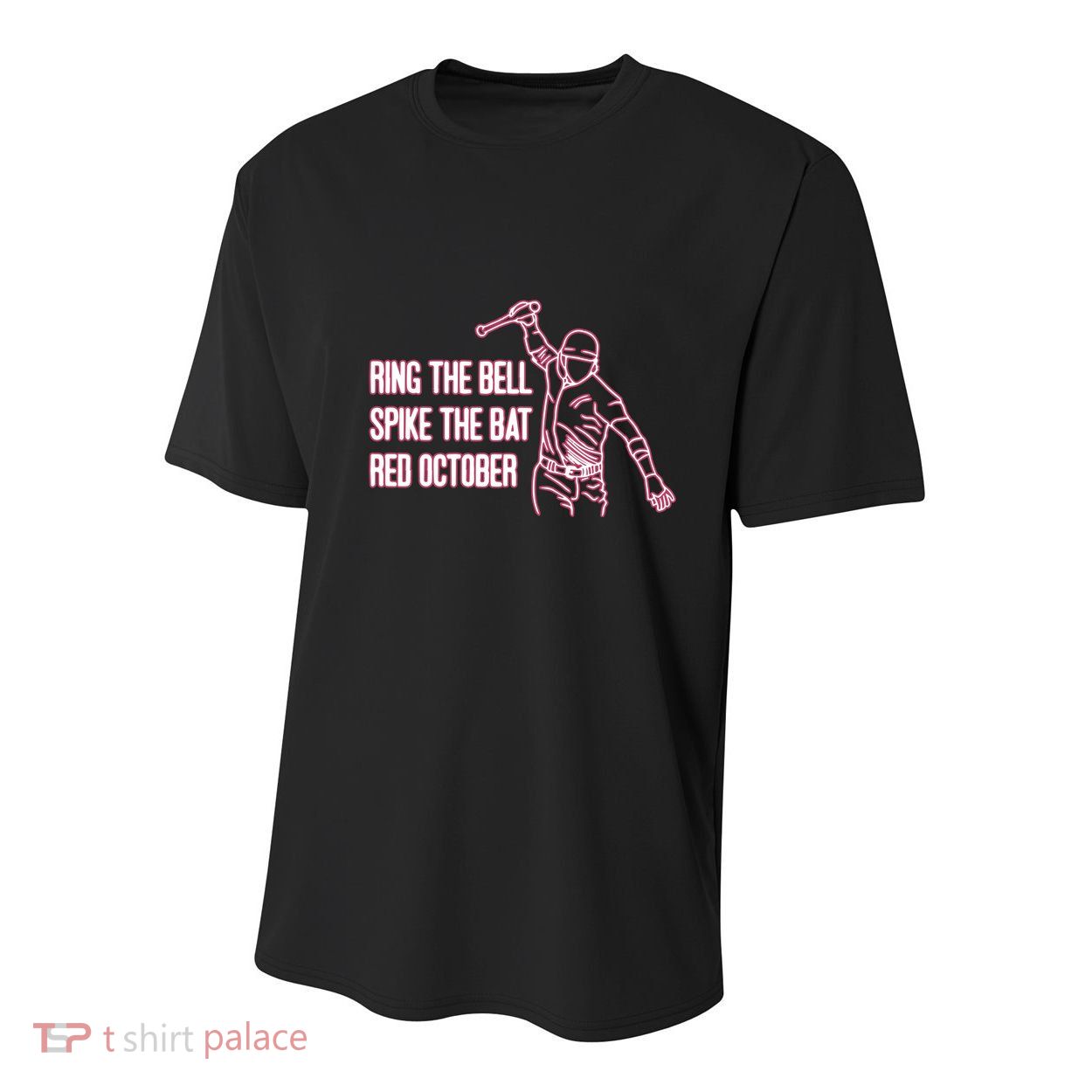 Spike The Bat Red October Youth Performance Sprint T-Shirt