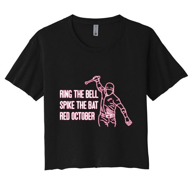 Spike The Bat Red October Crop Top