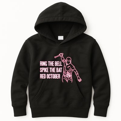Spike The Bat Red October Kids Hoodie