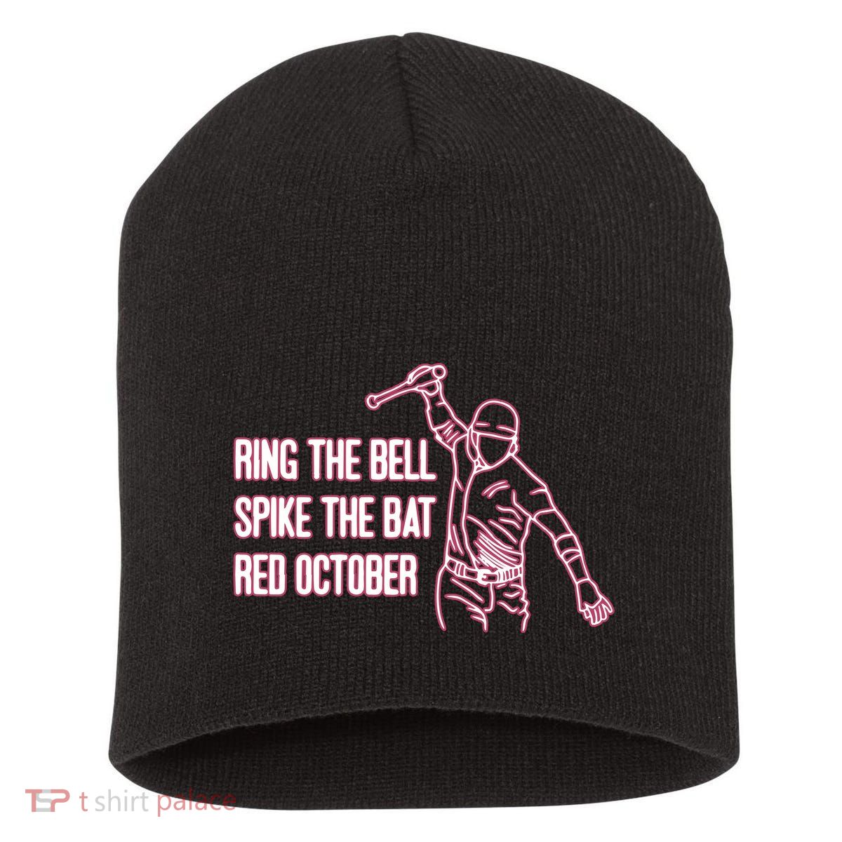 Spike The Bat Red October Short Acrylic Beanie