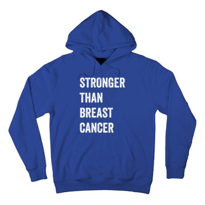 Stronger Than Breast Cancer Breast Cancer Awareness Gift Hoodie