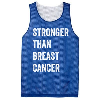 Stronger Than Breast Cancer Breast Cancer Awareness Gift Mesh Reversible Basketball Jersey Tank