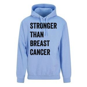 Stronger Than Breast Cancer Breast Cancer Awareness Gift Unisex Surf Hoodie