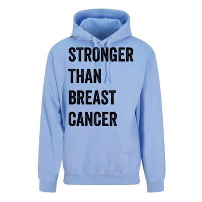 Stronger Than Breast Cancer Breast Cancer Awareness Gift Unisex Surf Hoodie