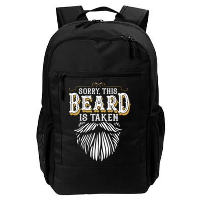 Sorry This Beard Is Taken Country Retro Valentines Day Daily Commute Backpack