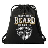 Sorry This Beard Is Taken Country Retro Valentines Day Drawstring Bag