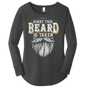 Sorry This Beard Is Taken Country Retro Valentines Day Women's Perfect Tri Tunic Long Sleeve Shirt