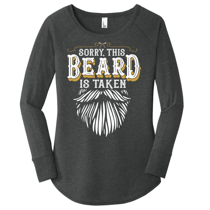 Sorry This Beard Is Taken Country Retro Valentines Day Women's Perfect Tri Tunic Long Sleeve Shirt