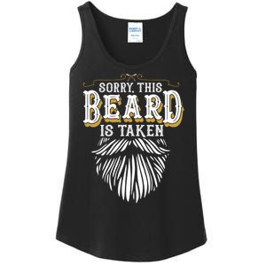 Sorry This Beard Is Taken Country Retro Valentines Day Ladies Essential Tank