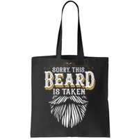 Sorry This Beard Is Taken Country Retro Valentines Day Tote Bag