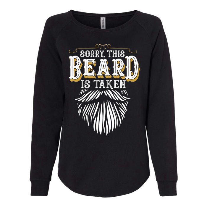 Sorry This Beard Is Taken Country Retro Valentines Day Womens California Wash Sweatshirt