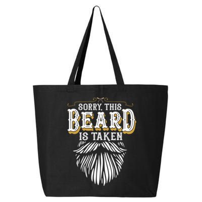 Sorry This Beard Is Taken Country Retro Valentines Day 25L Jumbo Tote