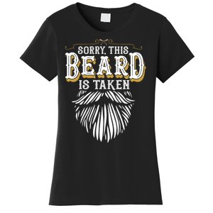 Sorry This Beard Is Taken Country Retro Valentines Day Women's T-Shirt