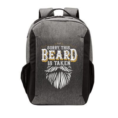 Sorry This Beard Is Taken Country Retro Valentines Day Vector Backpack