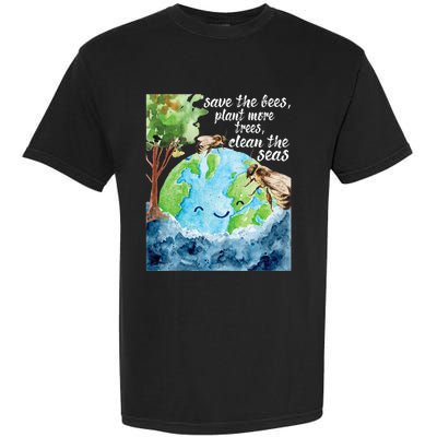 Save The Bees Environmental Protection Earth Day Climate Garment-Dyed Heavyweight T-Shirt