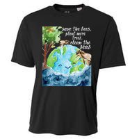 Save The Bees Environmental Protection Earth Day Climate Cooling Performance Crew T-Shirt