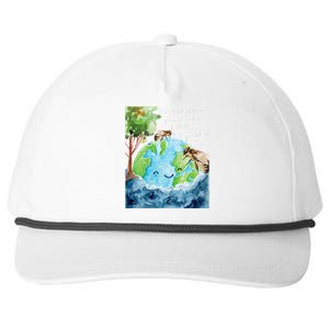 Save The Bees Environmental Protection Earth Day Climate Snapback Five-Panel Rope Hat