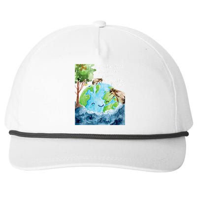 Save The Bees Environmental Protection Earth Day Climate Snapback Five-Panel Rope Hat