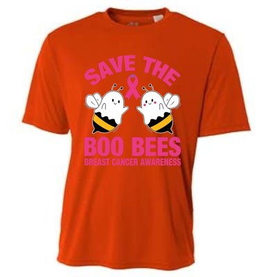 Save The Boobees Boo Bees Breast Cancer Halloween Great Gift Cooling Performance Crew T-Shirt