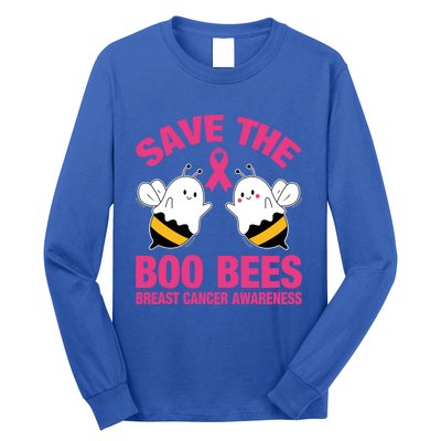 Save The Boobees Boo Bees Breast Cancer Halloween Great Gift Long Sleeve Shirt