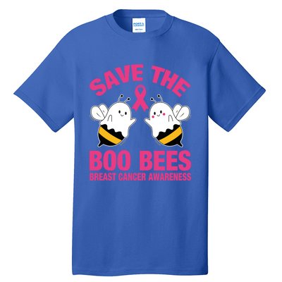 Save The Boobees Boo Bees Breast Cancer Halloween Great Gift Tall T-Shirt